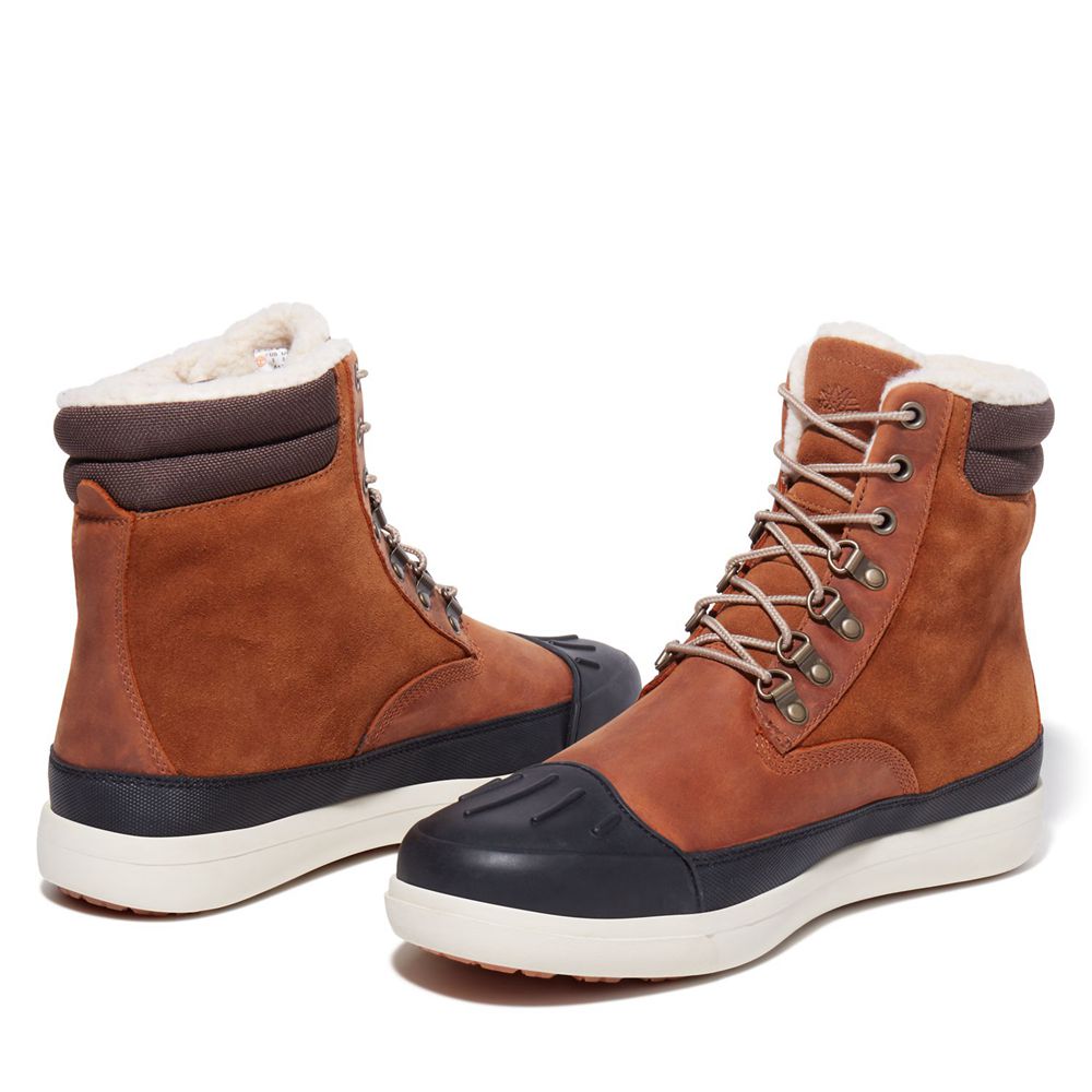 Timberland Μποτες Χιονιού Ανδρικα Καφε/Μαυρα - Ashwood Park Waterproof - Greece 9431657-FX